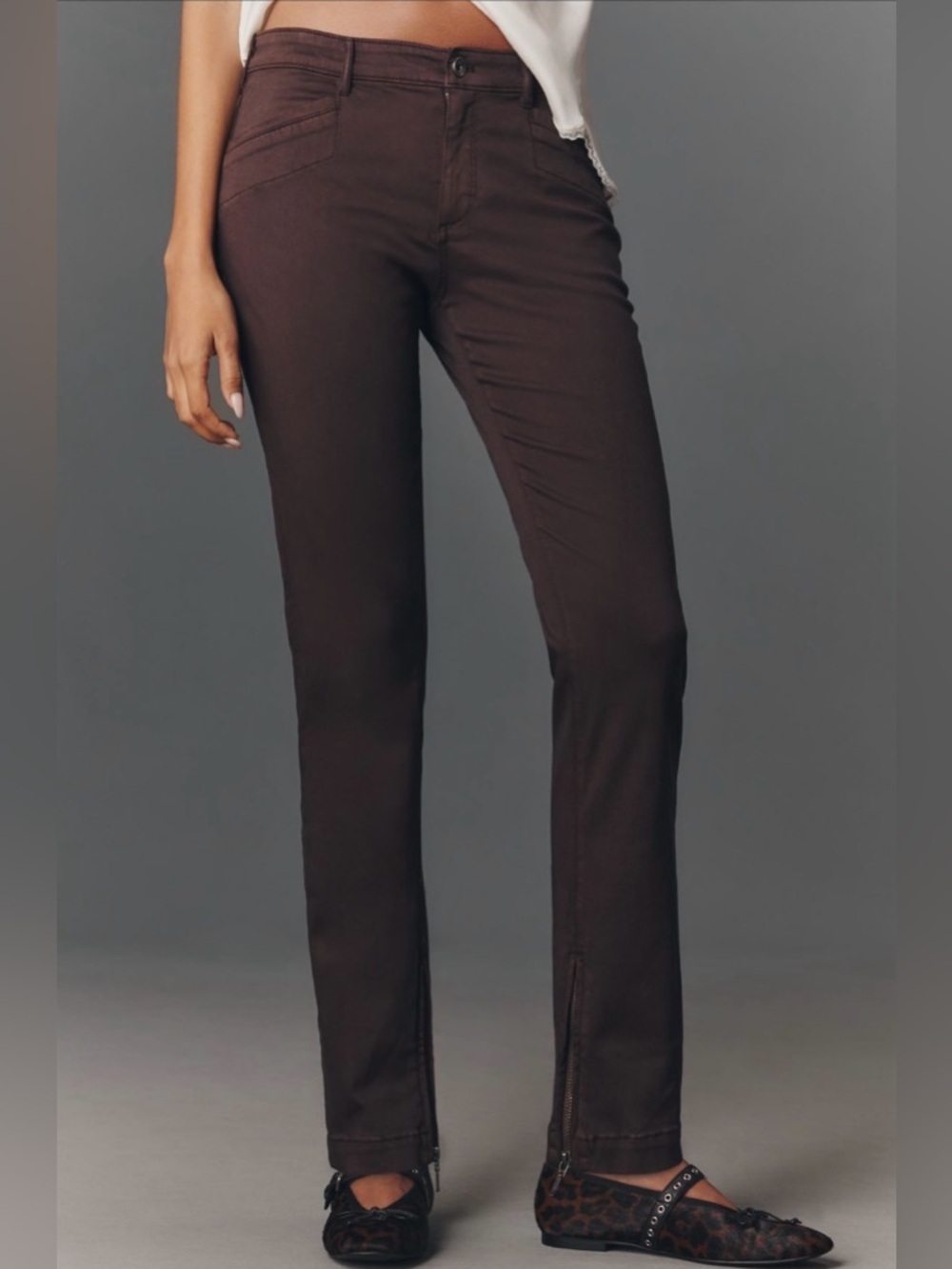 ✨ Anthropologie Rococo Low-Rise Skinny Pants Sz 26